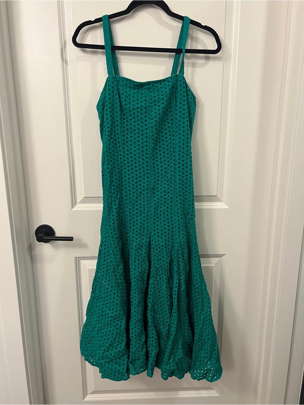 Green dropwaist Anthropologie dress